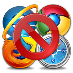 Browser Blocker, Stop wasting time adjusting your website for incompetent Web Browsers, Just Block Em'!