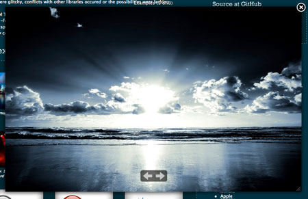 topup jQuery Lightbox Clone