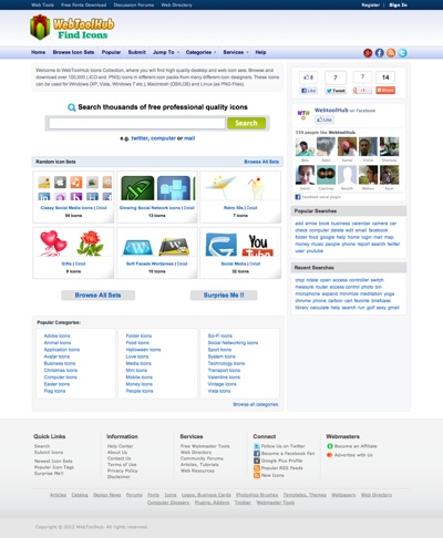 WebToolHub Free Icon Search Engine