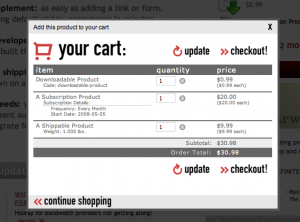 Foxycart: Popup AJAX Cart Goodness